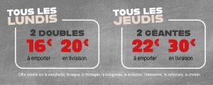 Offre Lundi et Jeudi Mamas Pizza Béthune