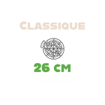 Taille Pizza Classique 26 cm Mamas Pizza Béthune