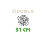 Taille Pizza Double 31 cm Mamas Pizza Béthune