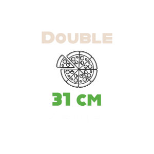 Taille Pizza Double 31 cm Mamas Pizza Béthune