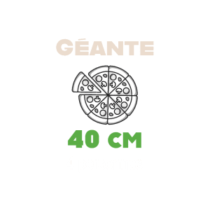 Taille Pizza Géante 40 cm Mamas Pizza Béthune